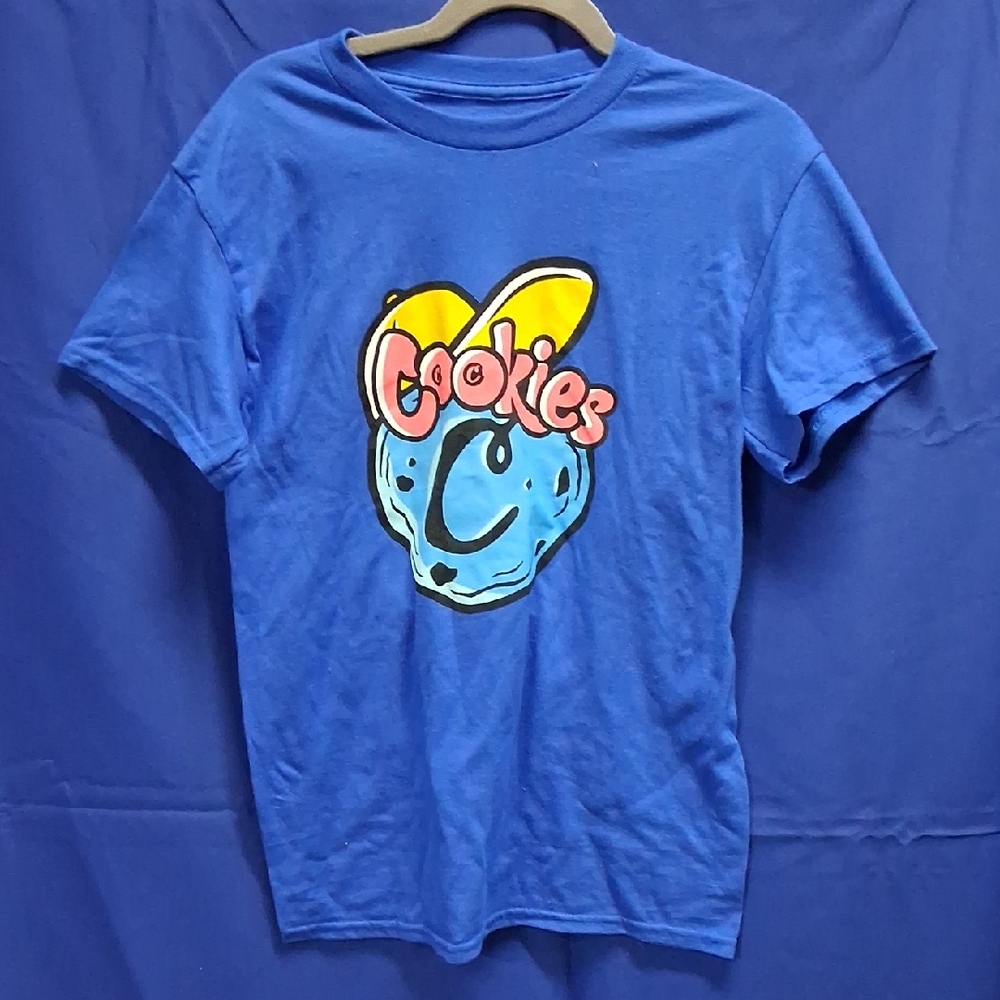 NWOT Cookies Animated Character Royal Blue T-shirt Unisex